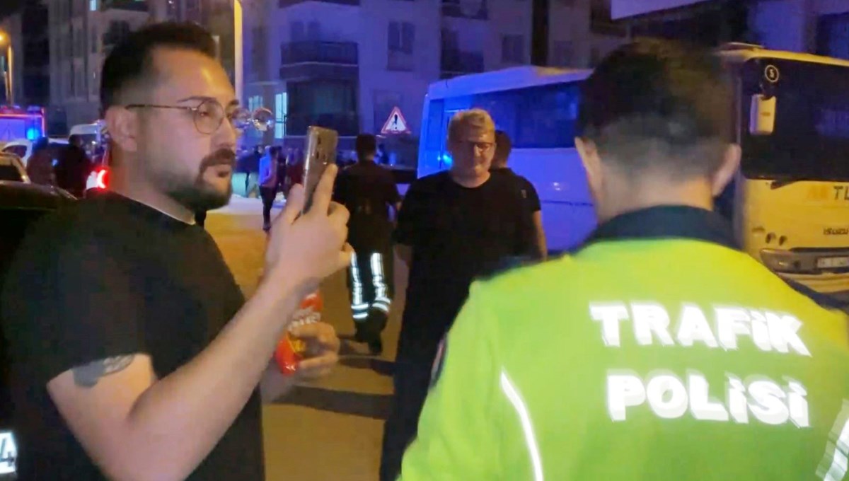 Alkollü sürücü polise zor anlar yaşattı