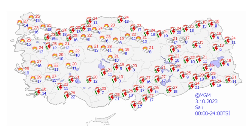 Meteoroloji'den 7 il için sarı kodlu uyarı (Marmara ve Batı Karadeniz'de kuvvetli yağış) - 14