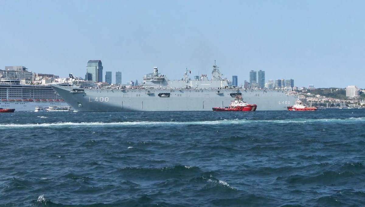 TCG Anadolu İstanbul'a ulaştı