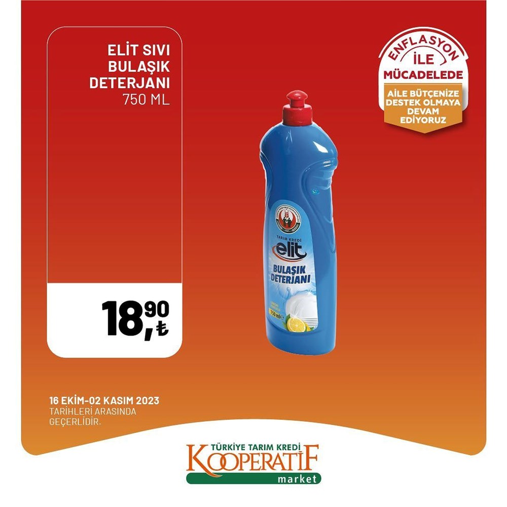 İNDİRİM BUGÜN BAŞLADI! Tarım Kredi Kooperatifi Market İndirim Kataloğu | Siirt Olay Haber Tarım Kredi Kooperatif Market ekim ayına özel yeni indirimli ürünler listesi: Yüzde 50 indirim bugün başlıyor (16 Ekim-2 Kasım 2023 Tarım Kredi Market indirimleri) - 9
