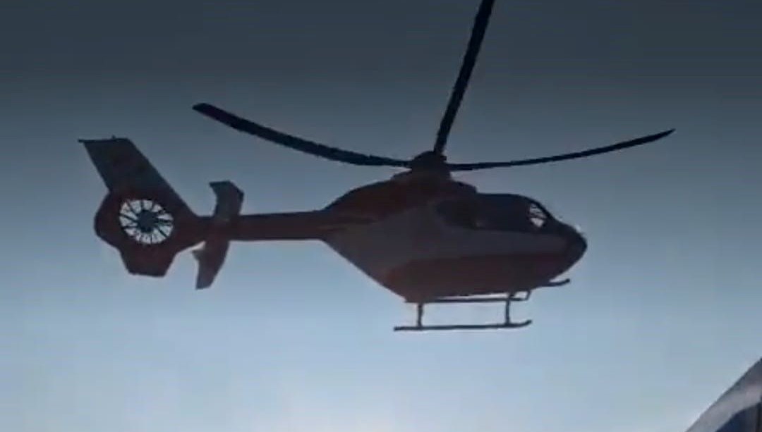 Van'da ambulans helikopter havalandı