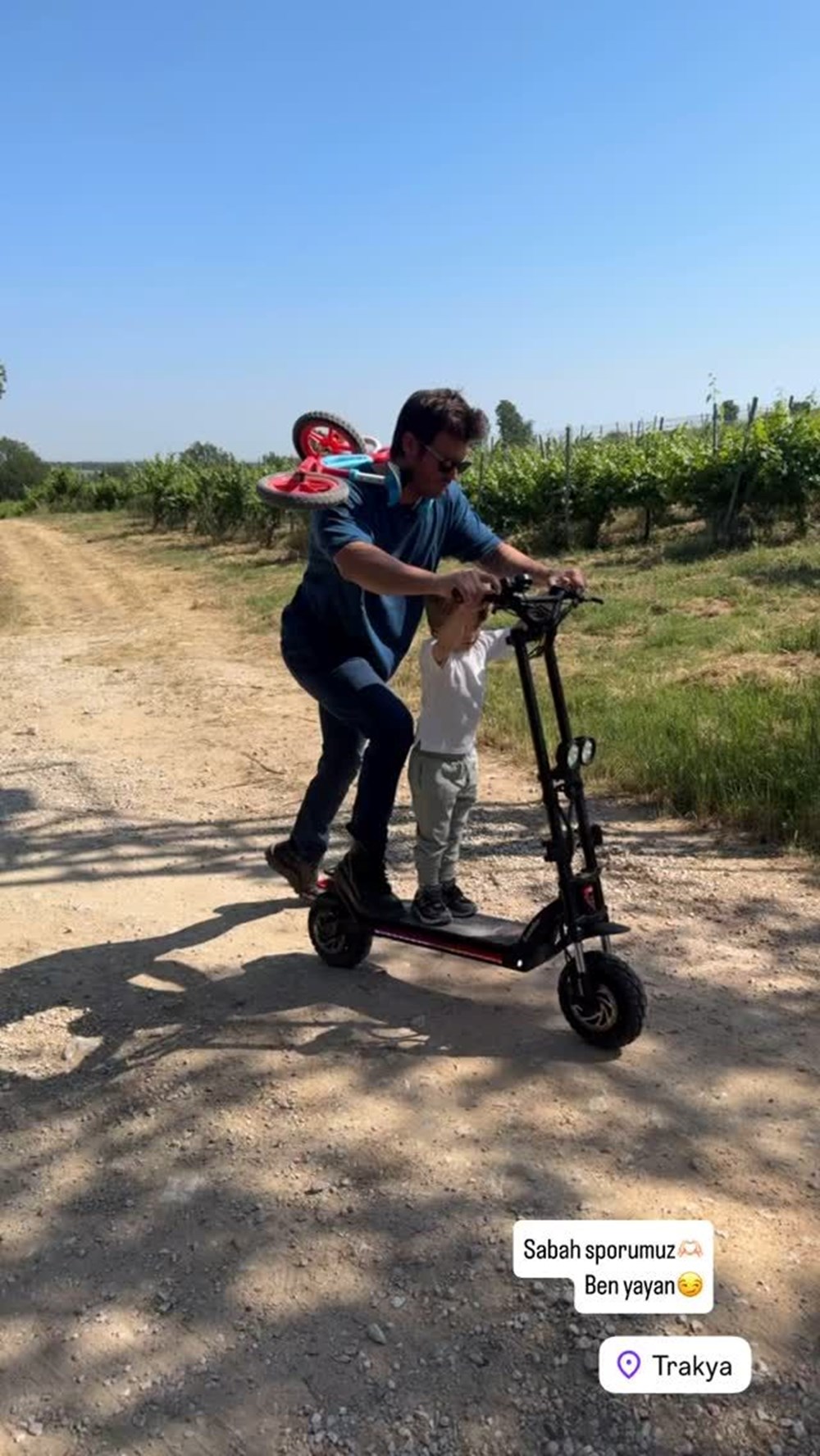 Başak Dizer paylaştı: Kıvanç Tatlıtuğ ile Kurt Efe'nin sabah sporu - 4