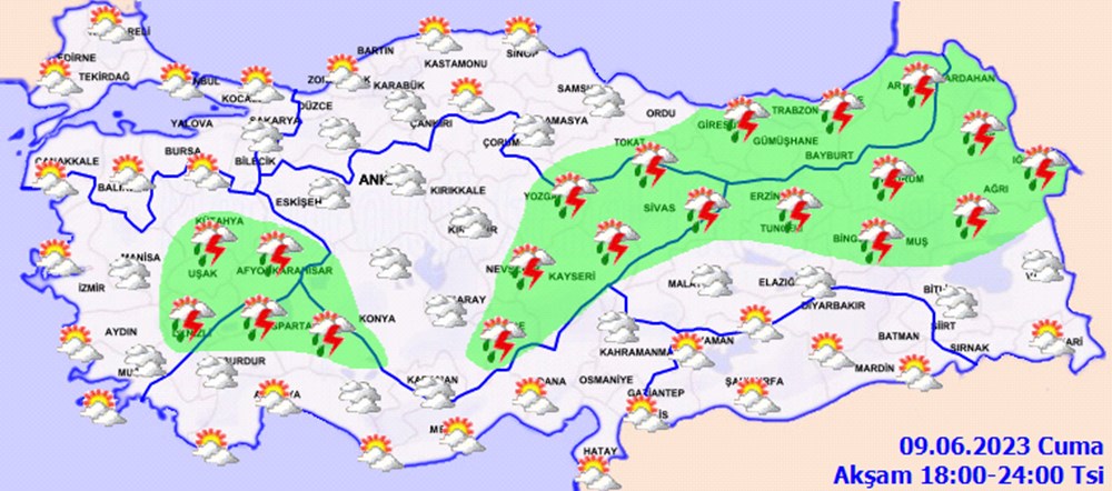 Meteorolojiden 24 il için sarı kodlu uyarı (Bugün hava nasıl olacak?) - 6