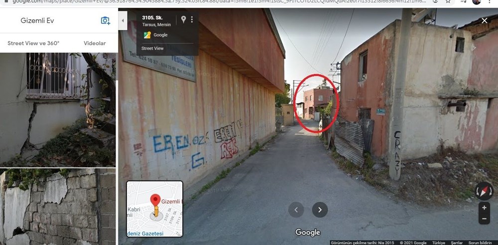 Mersin'deki 'gizemli ev' Google'ın haritalar hizmetinde işaretlendi - 3