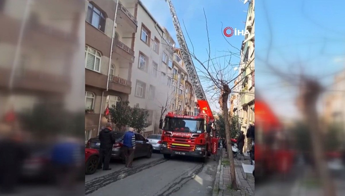 İstanbul'da 4 katlı binada yangın: 1 kişi ağır yaralı