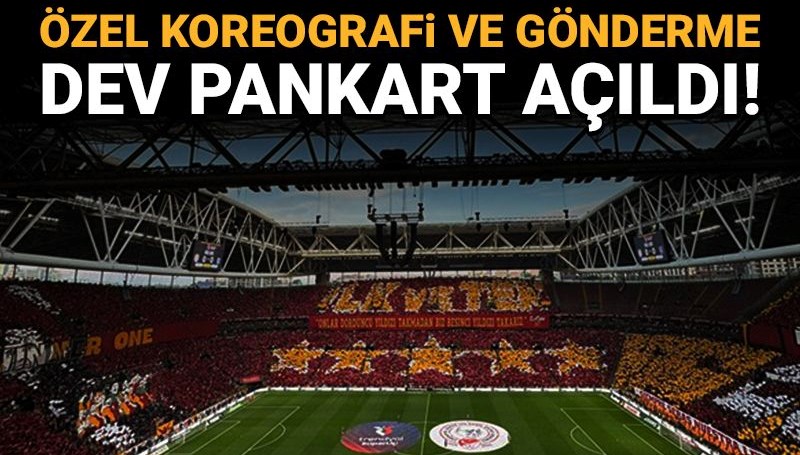 Galatasaray taraftarından özel koreografi