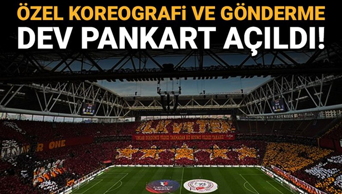 Galatasaray taraftarından özel koreografi Galatasaray taraftarından özel koreografi