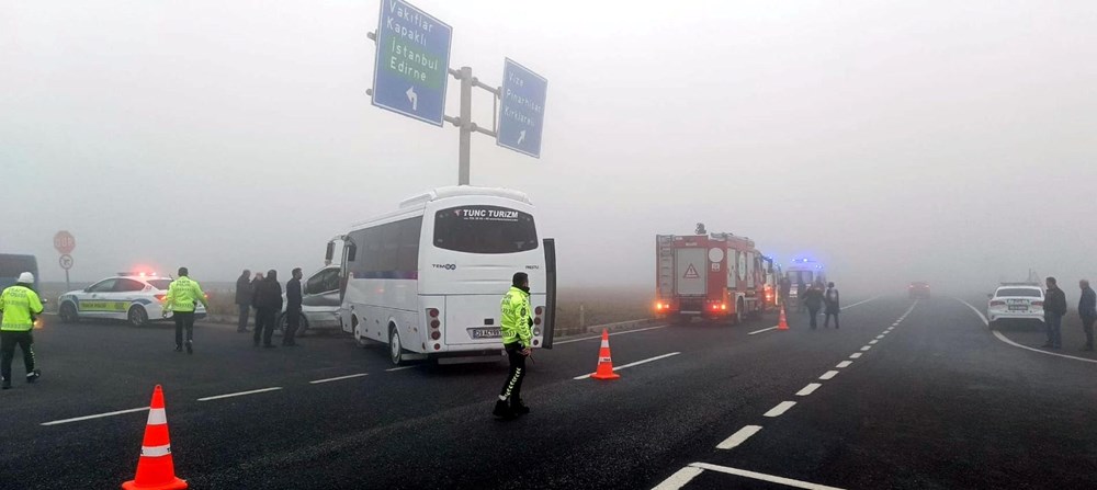 Tekirdağ’da yoğun sis kazaya neden oldu: Dört yaralı - 4