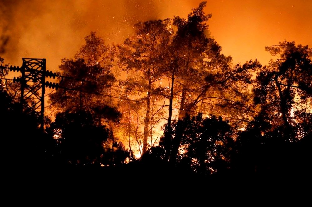 Turizm cenneti Kemer'de orman yangını - 6