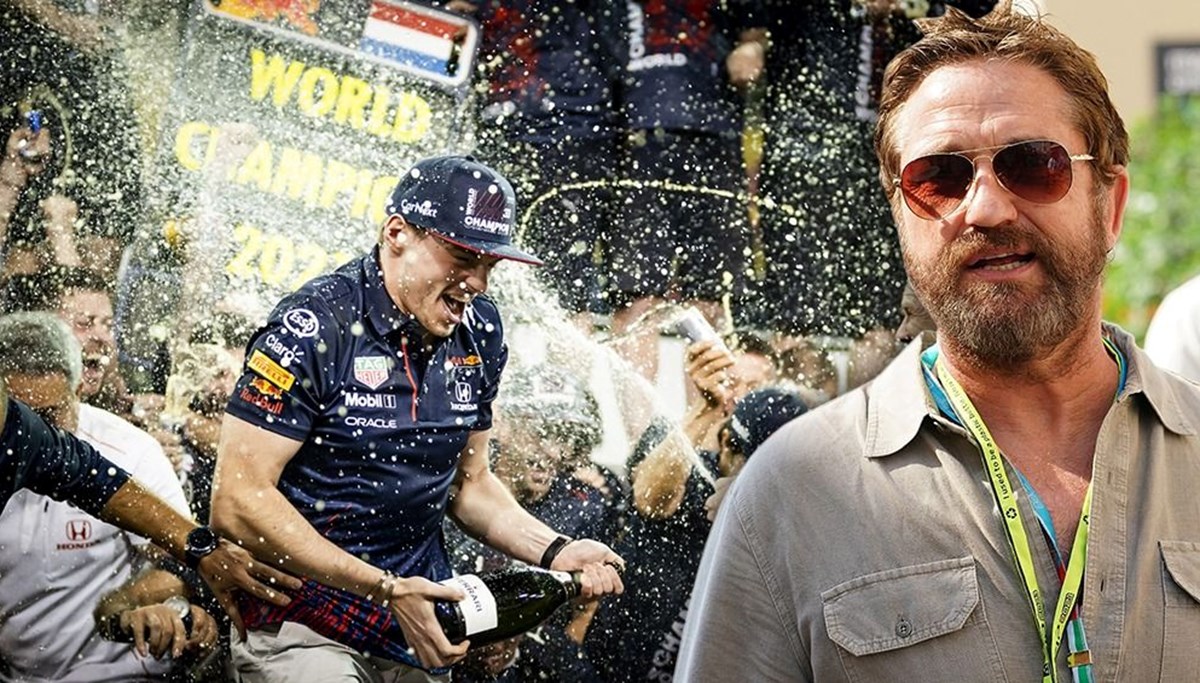 Gerard Butler, Formula 1 Abu Dhabi Grand Prix'i VIP koltuğunda seyretti