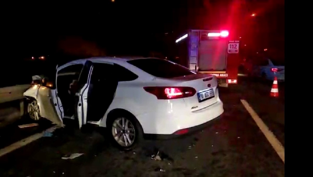 Bursa'da nişan dönüşü feci kaza