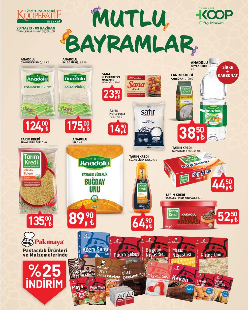 Tarım Kredi KOOP marketleri 28 Mayıs-9 Haziran indirimli eserler listesi 2025: Bayram’a özel indirimler reyonlarda 74 p9E1f5oys0G3Gnq5pwK00Q
