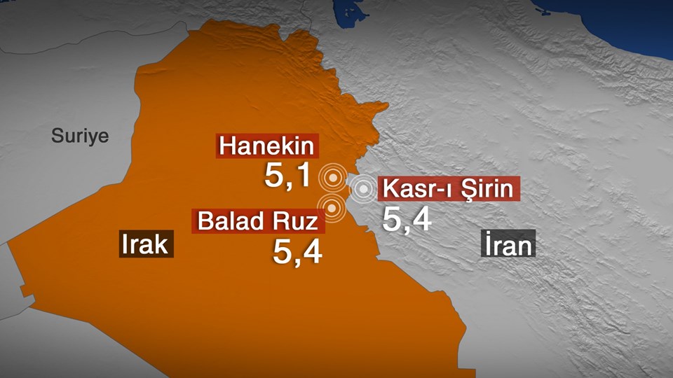 Irak-İran sınırında art arda 6 deprem - 1