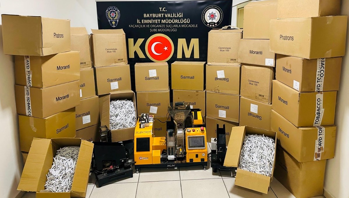 Bayburt’ta kaçak tütün operasyonu