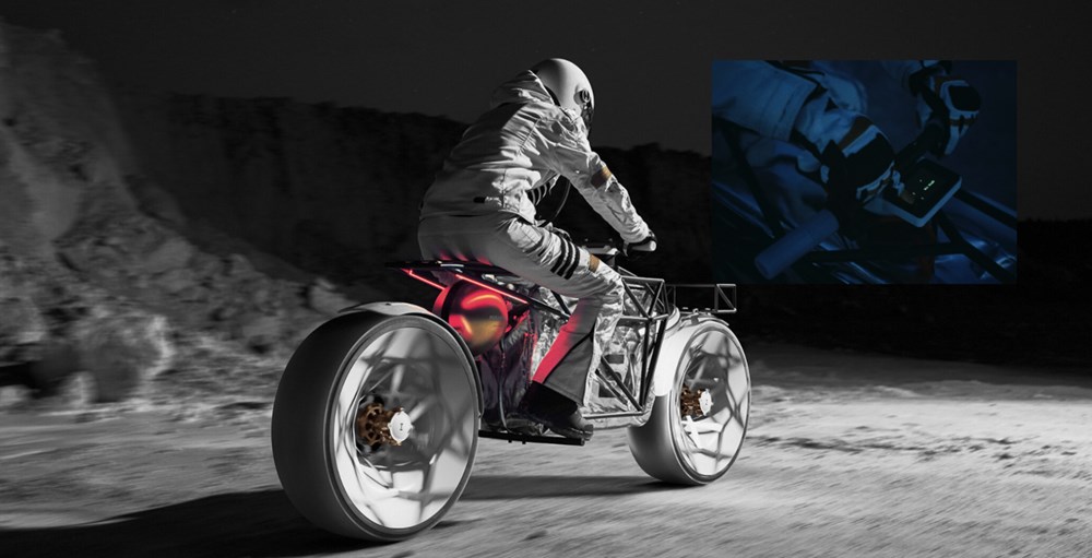 Astronaut motorcycle for use on other planets - 9