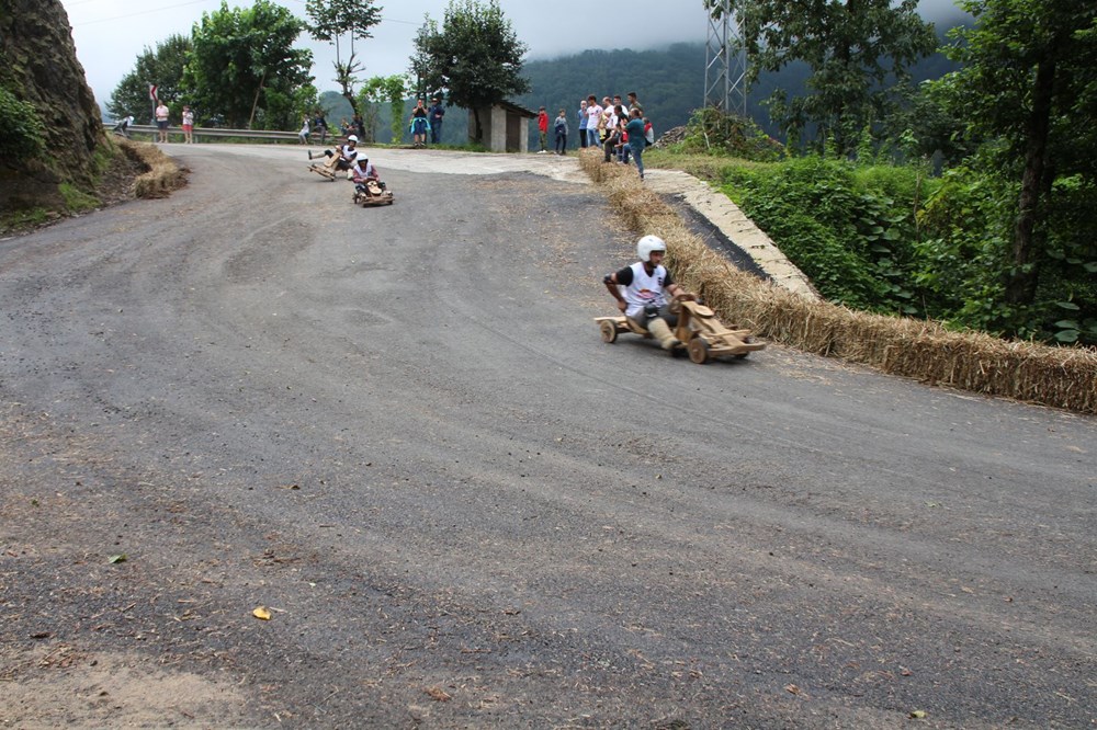 Rize'de 'formulaz' tahta araba yarışları heyecanı - 6