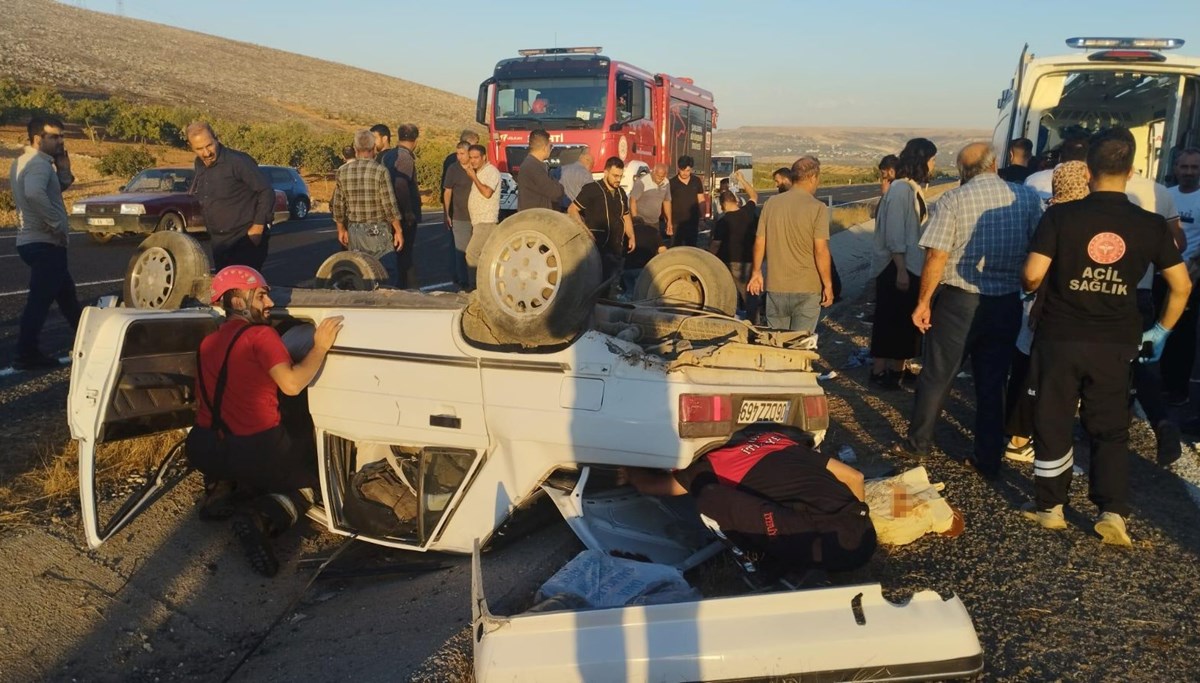 Şanlıurfa’da otomobil devrildi: 5 yaralı