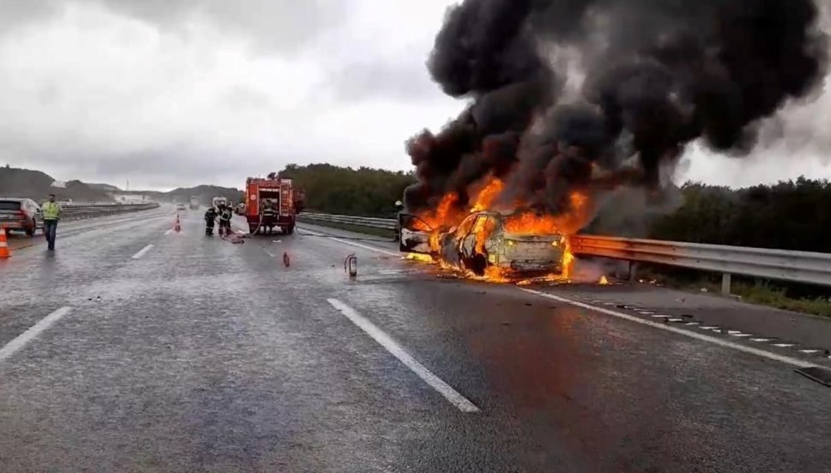 Kuzey Marmara Otoyolu’nda zincirleme kaza: 4 yaralı