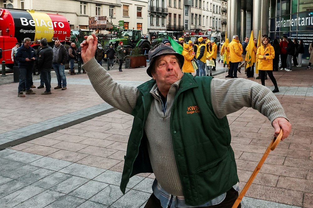 Çiftçilerin öfkesi büyüyor: Avrupa Birliği'nin başkenti kilitlendi - 10