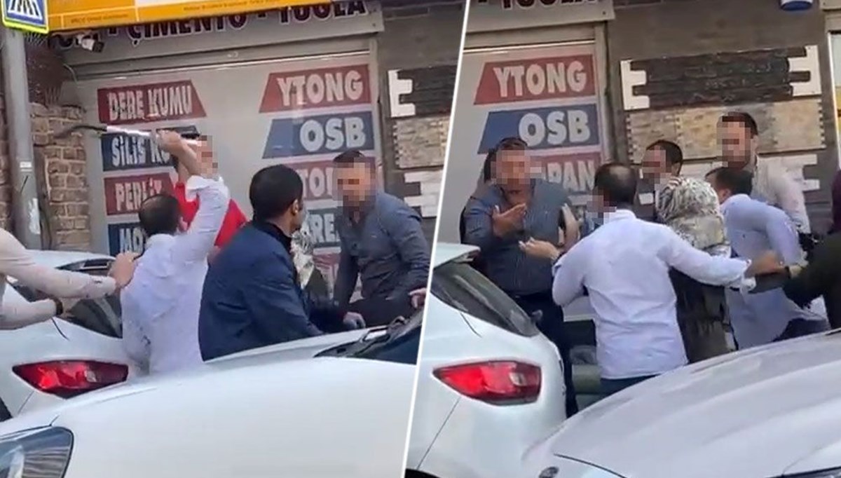 Tartıştığı sürücünün kafasında sopa kırdı Tartıştığı sürücünün kafasında sopa kırdı
