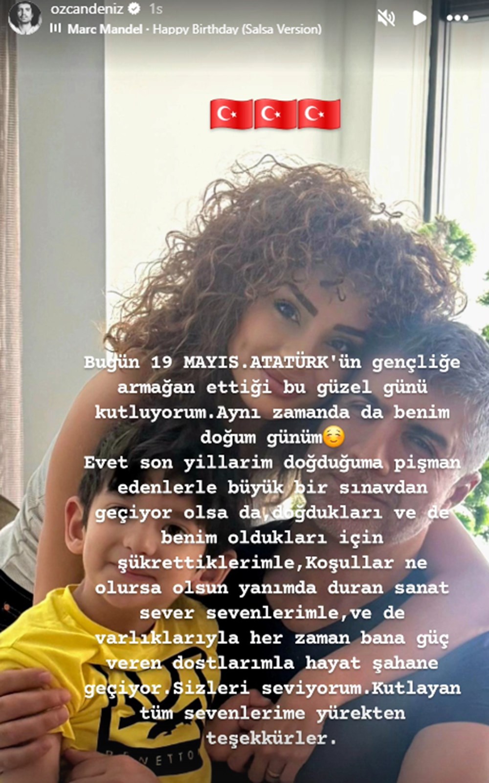 Özcan Deniz'den imalı doğum günü mesajı - 2