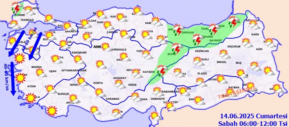 İki bölgeye kuvvetli sağanak uyarısı - 1