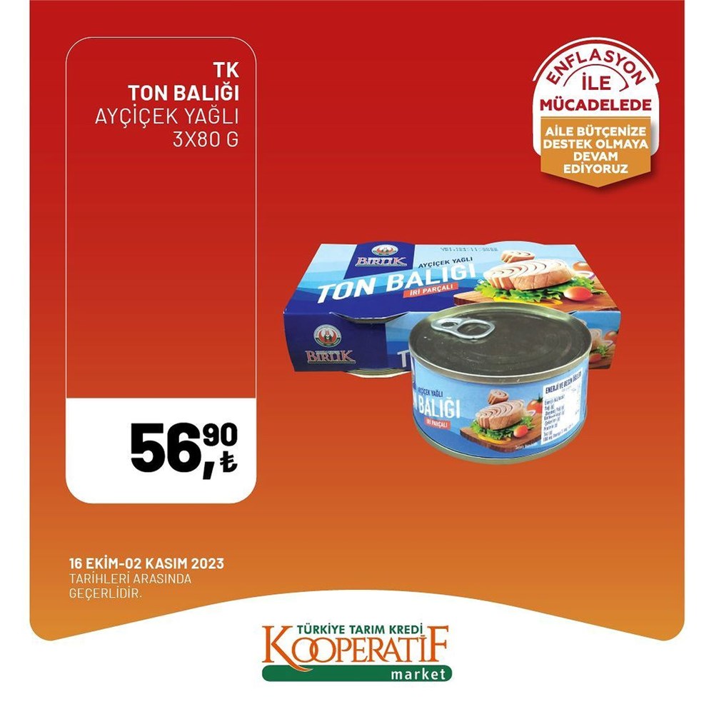 İNDİRİM BUGÜN BAŞLADI! Tarım Kredi Kooperatifi Market İndirim Kataloğu | Siirt Olay Haber Tarım Kredi Kooperatif Market ekim ayına özel yeni indirimli ürünler listesi: Yüzde 50 indirim bugün başlıyor (16 Ekim-2 Kasım 2023 Tarım Kredi Market indirimleri) - 53