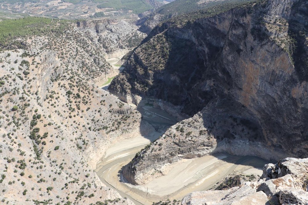 Doğa harikası İnceğiz Kanyonu'nun suyu çekildi - 2