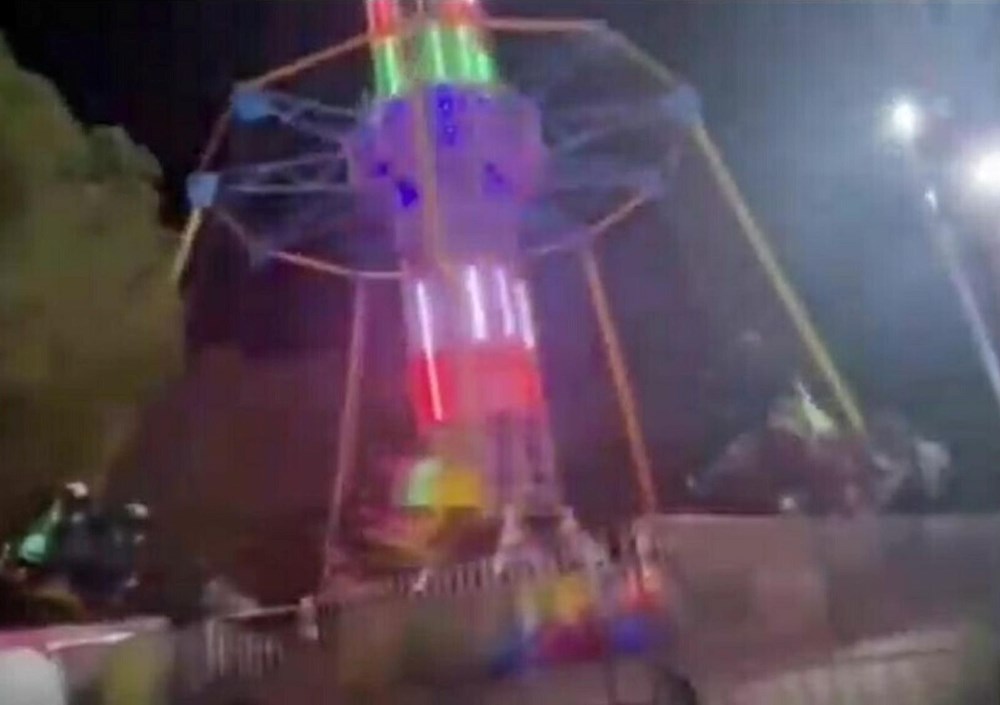 İzmir’deki lunapark kazasının görüntüleri ortaya çıktı | Salıncaktaki 6 kişi yaralandı - 2