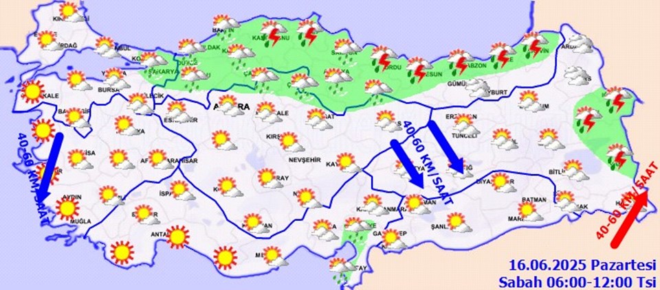 Meteoroloji bölge bölge uyardı: 13 ilde sağanak - 1