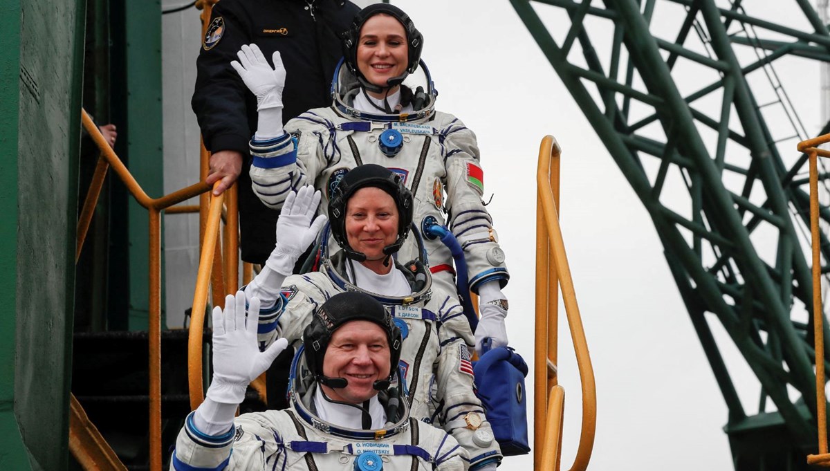 Soyuz uzay aracının fırlatması 20 saniye kala iptal edildi Soyuz uzay aracının fırlatması 20 saniye kala iptal edildi