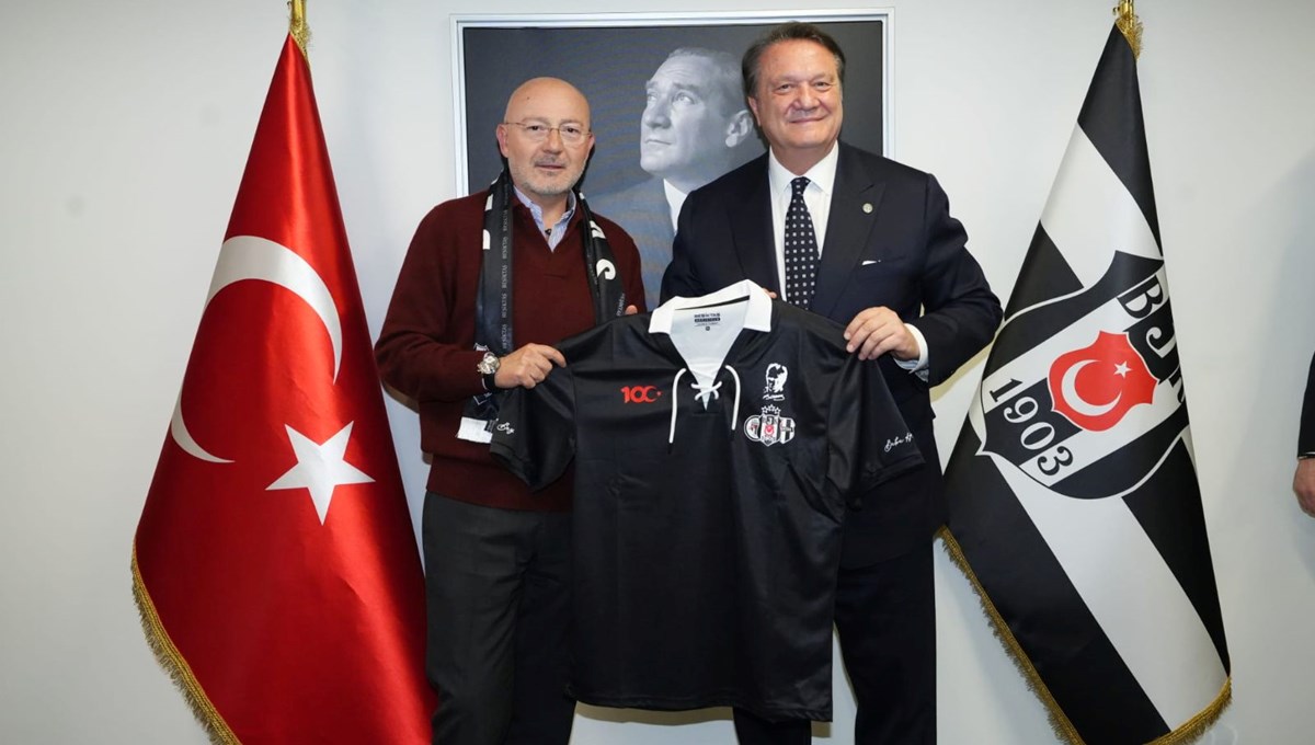 Ferit Şahenk'ten Beşiktaş Kulübü'ne ziyaret