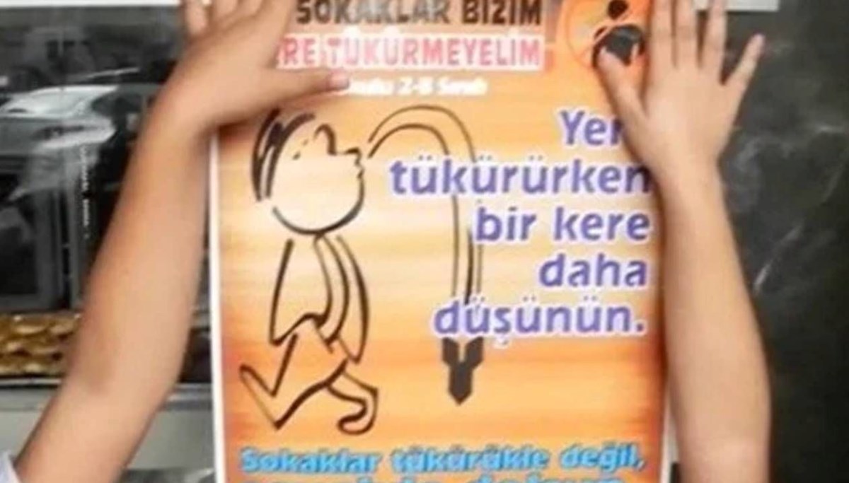 Yere tükürdüğü için ceza kesildi