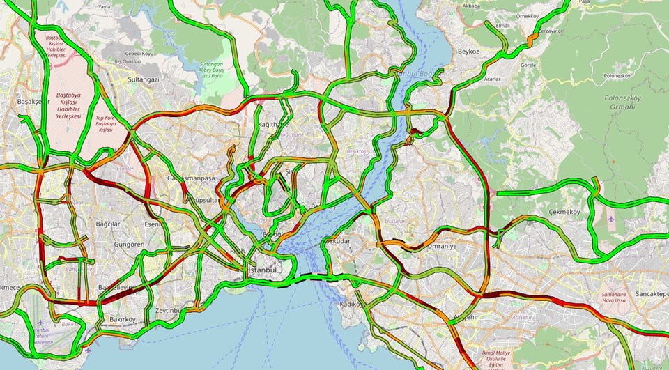 İstanbul'da trafik yoğunluğu yüzde 70'e çıktı - 1