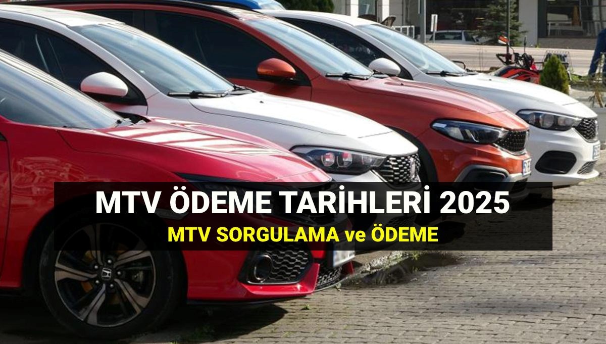 MTV 2025 son gün ne zaman? (GİB MTV ödemesi nasıl yapılır?)