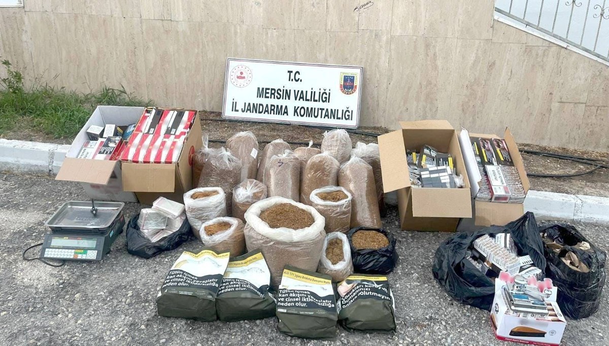 Mersin'de kaçak sigara operasyonu