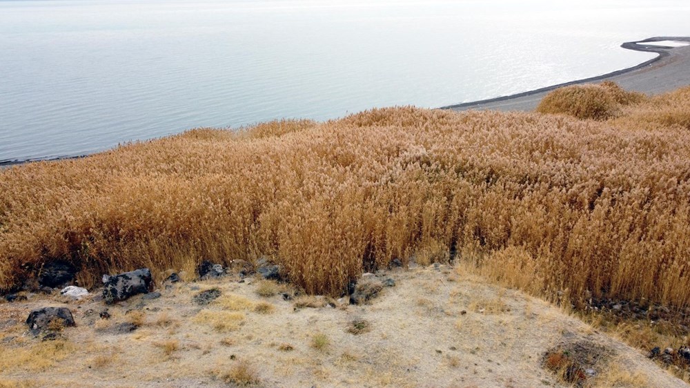 Van Gölü çekilince Urartular dönemine ait liman kalıntıları ortaya çıktı - 10