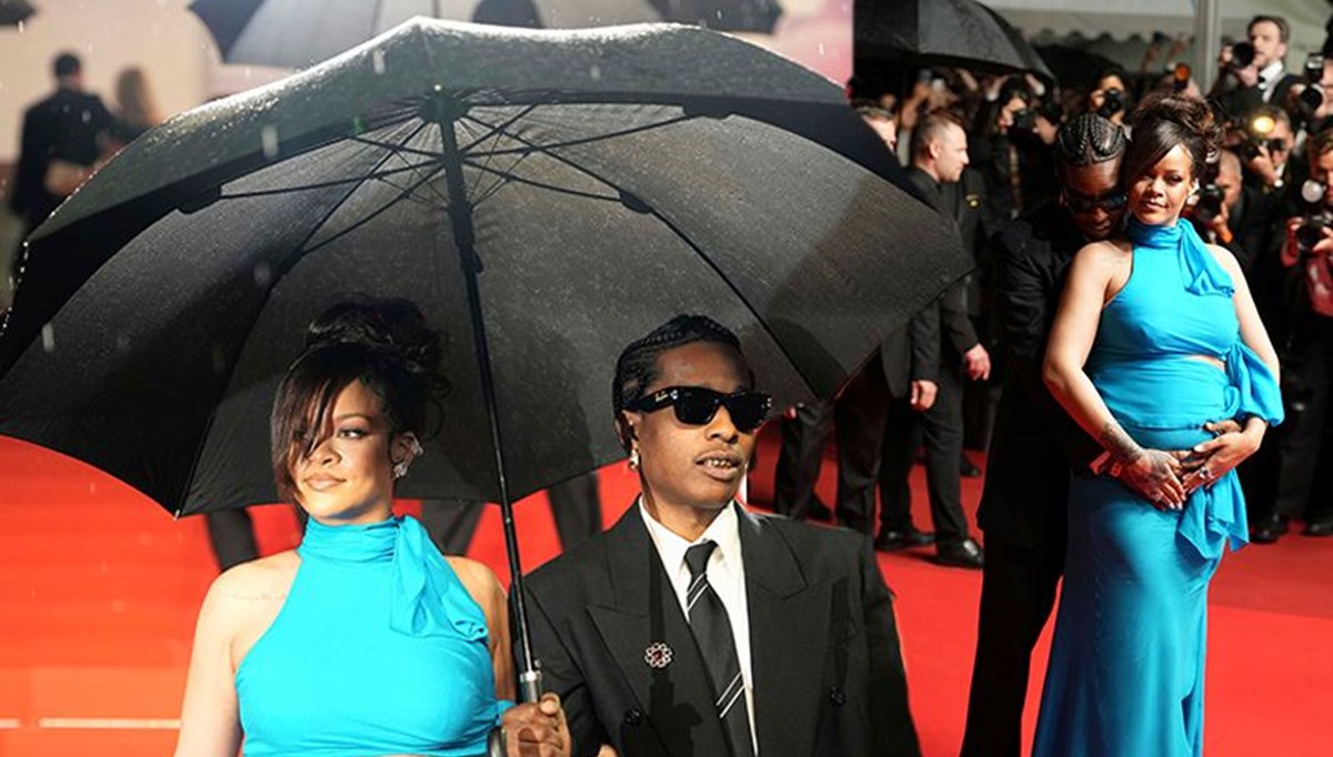 Rihanna, hamilelik stilini Cannes'a taşıdı