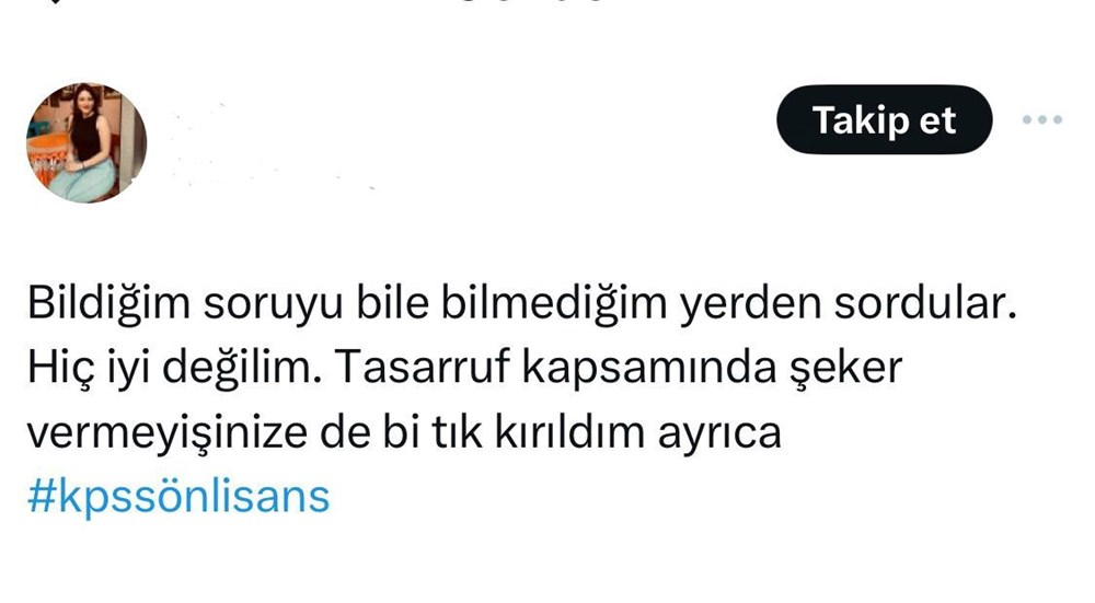 KPSS ön lisans sınavından çıkan adayların gündeminde verilmeyen şeker var... Neden şeker vermediniz? - 3