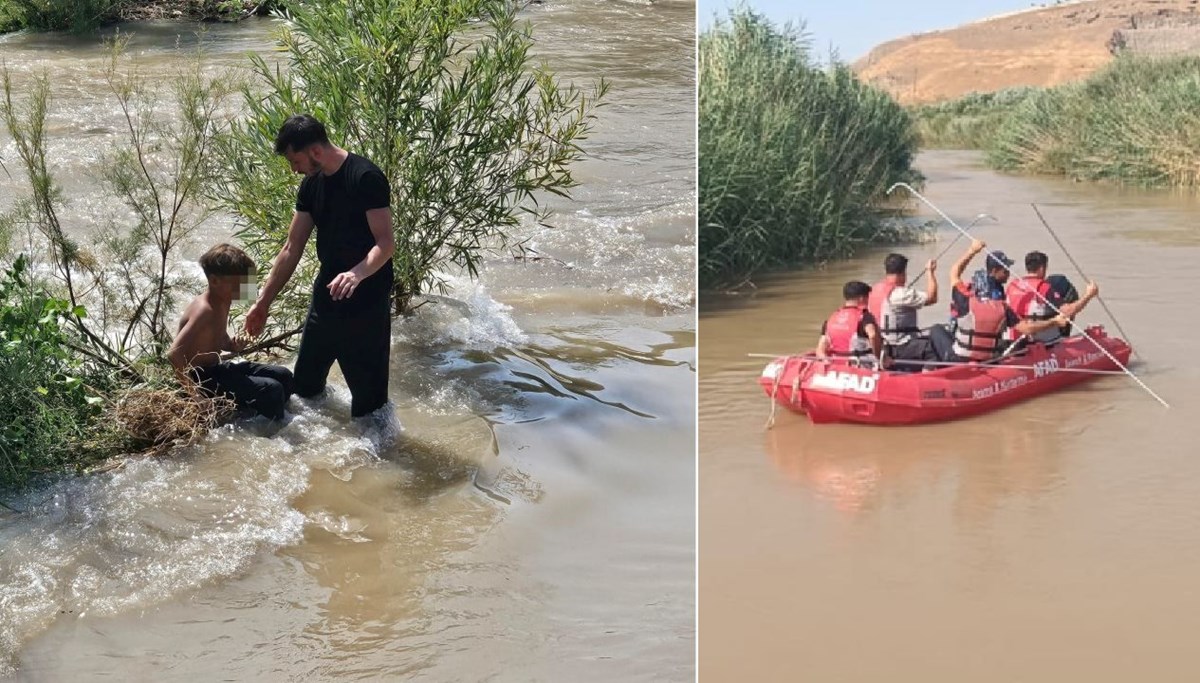 Siirt'te çaya giren 3 çocuktan 1'i kayıp