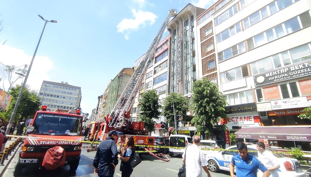 Şişli’de lokantanın bacası alev aldı: Üst katlarda kalanlar kendilerini dışarı attı