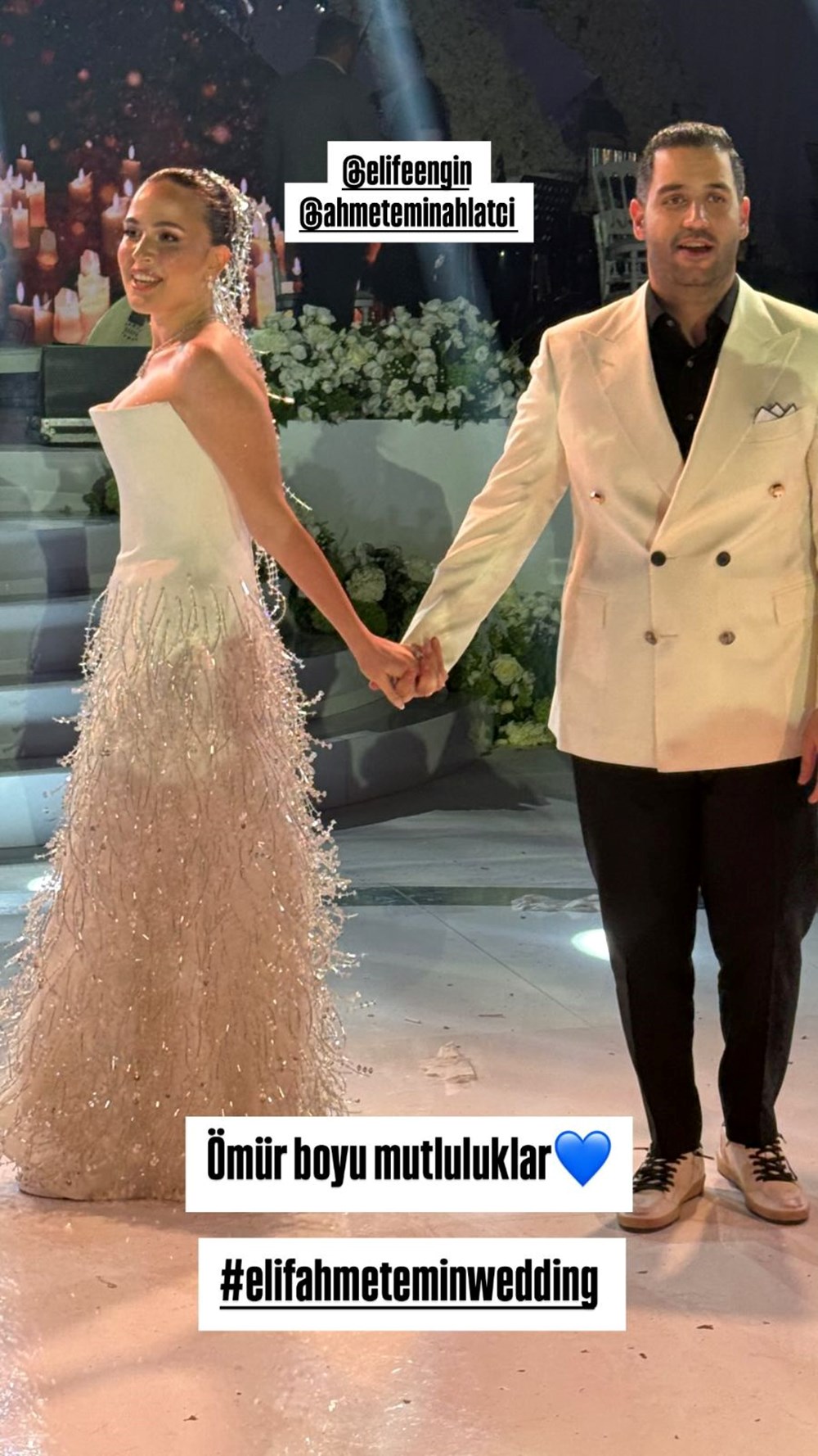 Sinan Engin'in kızı Elif Engin'in mutlu günü: Ahmet Emin Ahlatcı ile evlendi - 8
