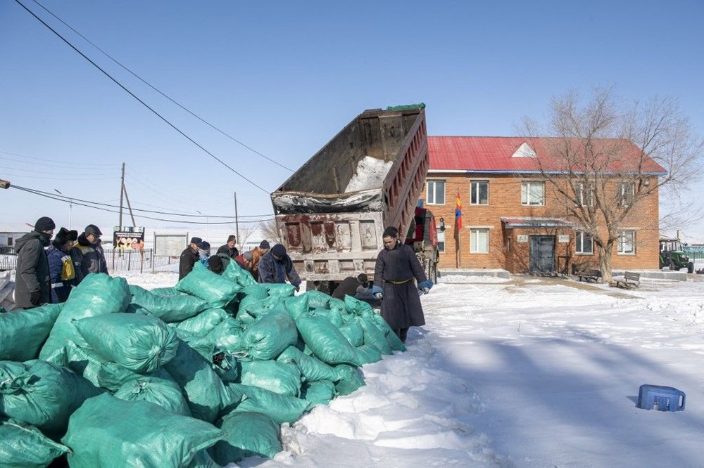Moğolistan'da son 50 yılın en sert kışı: 5 milyon hayvan öldü - 5