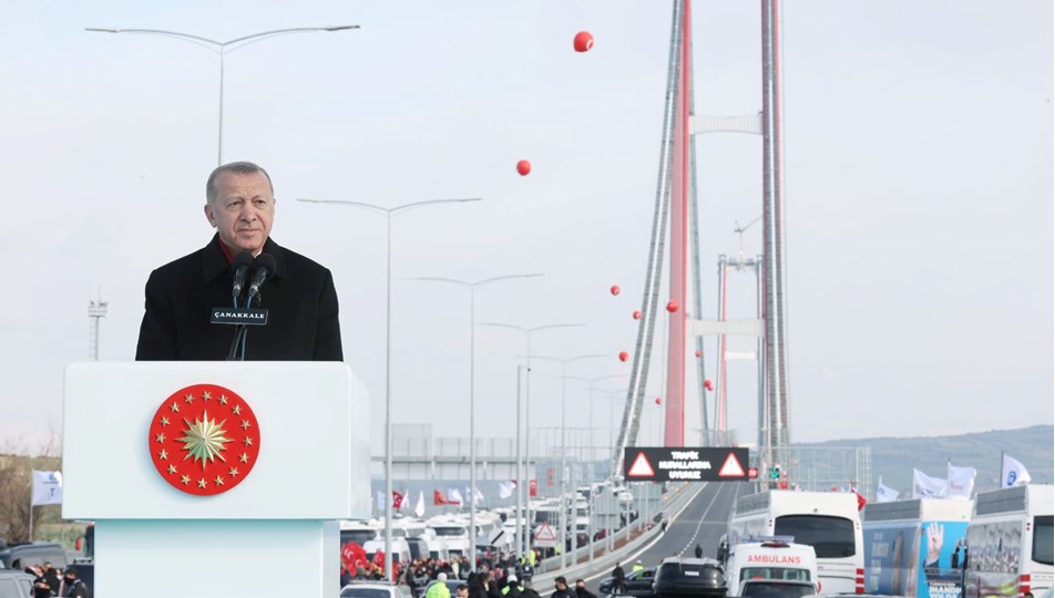 Cumhurbaşkanı Erdoğan, 1915 Çanakkale Köprüsü'nün geçiş ücretini açıkladı