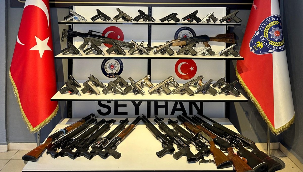 Adana'da operasyon ve denetimlerde 61 silah ele geçirildi Adana'da operasyon ve denetimlerde 61 silah ele geçirildi