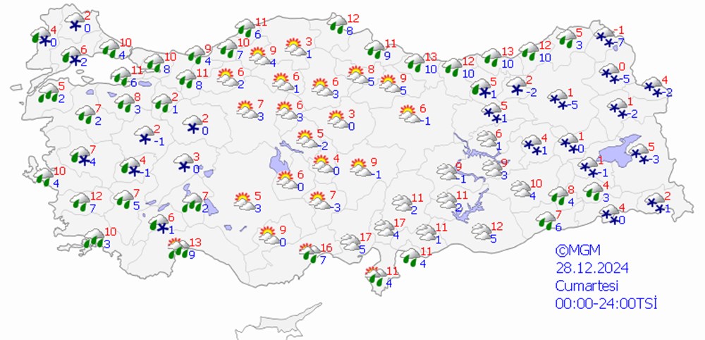 Türki̇ye soğuk havanın etkisinde: İstanbul'da sıcaklık 5 dereceye düşecek - 14