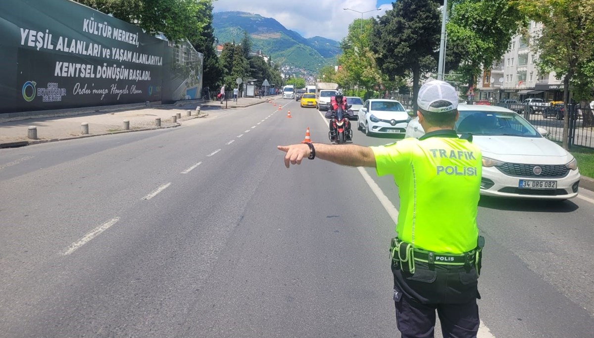 Ordu'da trafik denetimi: Bir haftada 16 bin araç kontrol edildi