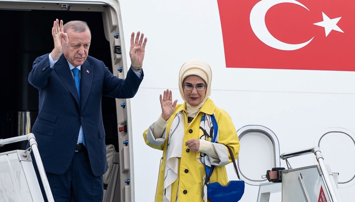 Cumhurbaşkanı Erdoğan'ı taşıyan uçak ABD'ye indi Cumhurbaşkanı Erdoğan'ı taşıyan uçak ABD'ye indi