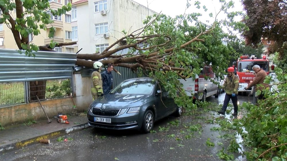 Yurdu fırtına vurdu: Antalya’da rüzgarın hızı 118 kilometreye ulaştı, İstanbul ve Ankara’da ağaçlar devrildi - 10