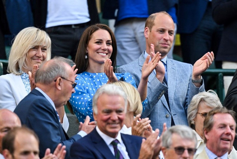 Kate Middleton ve Prens William 2022 Wimbledon Tenis Turnuvası'na katıldı - 4